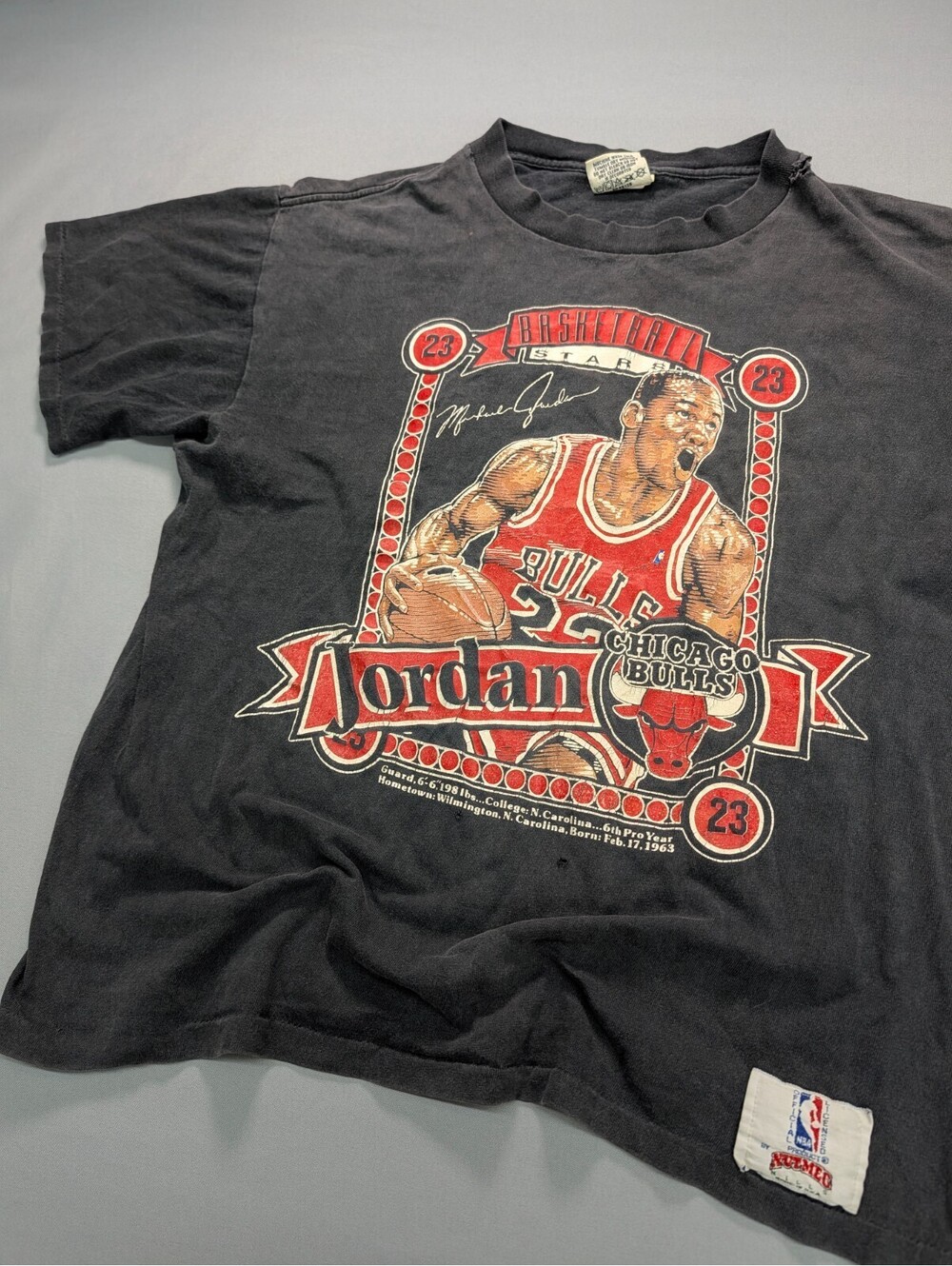 Michael Jordan Nutmeg Chicago Bulls T Shirt Large 90s